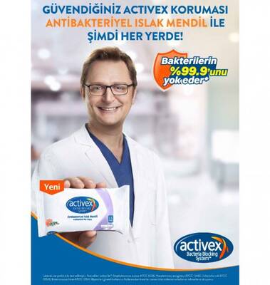 Activex Antibakteriyel Islak Mendil Aktif 50li - 2