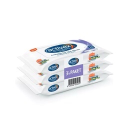 Activex Hassas Antibakteriyel Islak Mendil 3`lü Cep Boy 45 Yaprak - 1