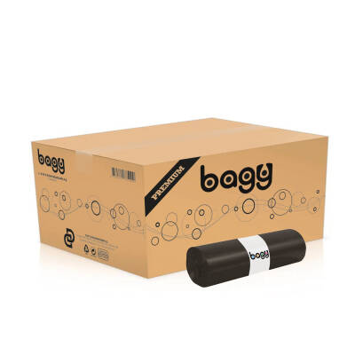 Bagy Çöp Torbası Premium Ağır Sanayi Jumbo Siyah 80x110 10 Rulo - 1
