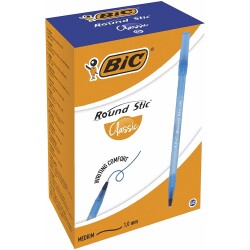 Bic Round Stic Tükenmez Kalem (Mavi) 60`lı - 1