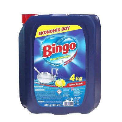 Bingo Elde Sıvı Bulaşık Deterjanı Limon 4 Kg - 1