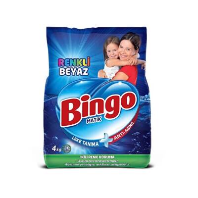 Bingo Matik Eko Renkli % Beyaz Çamaşır Deterjanı 4 Kg - 1