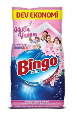 Bingo Matik Konsantre Eko Mutlu Yuvam Toz Deterjan 8 Kg - 1