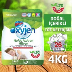 Bingo Oxyjen Matik Doğal Eko Toz Çamaşır Deterjanı 4 Kg - 3