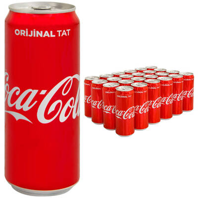 Coca Cola Kutu 330 ml 24`lü - 1