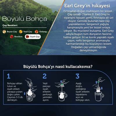 Doğadan Büyülü Bohça Earl Grey Çay 10`lu - 5