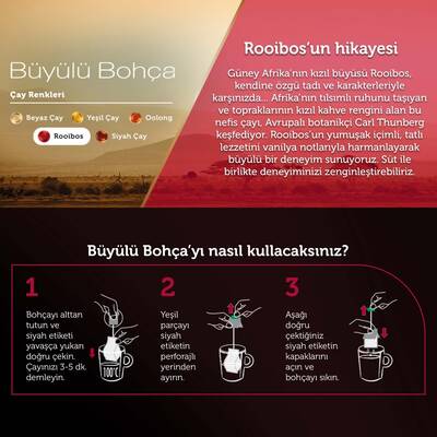 Doğadan Büyülü Bohça Rooibos Vanilyalı Çay 10`lu - 5