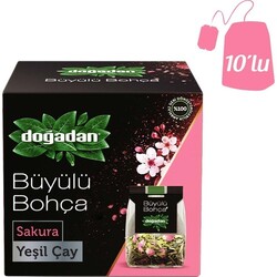 Doğadan Büyülü Bohça Yeşil Çay Sakura 10`lu - 1