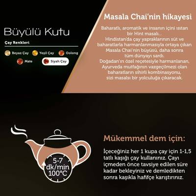 Doğadan Büyülü Kutu Masala Chai Dökme Çay 70 Gr - 4