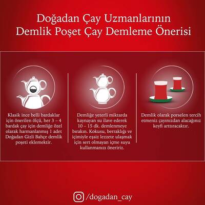 Doğadan Gizli Bahçe Demlik Poşet Çay 100`lü - 4