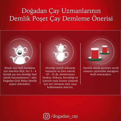 Doğadan Gizli Bahçe Demlik Poşet Çay 100`lü - 4