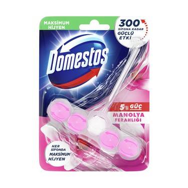 Domestos WC Blok Tuvalet Bloğu 5'li Güç Manolya 55 G - 1