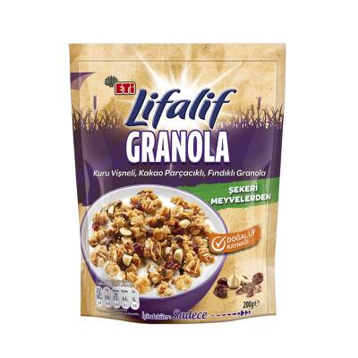 Eti Lifalif Granola Vişne Kakao Fındık 200 Gr - 1