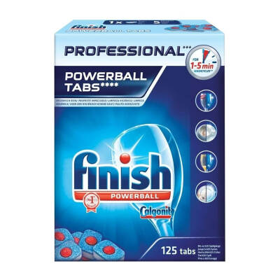 Finish Powerball Professional Endsütriyel Bulaşık Makine Deterjanı 125'li - 1