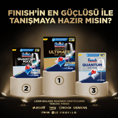 Finish Quantum Ultimate 60 Kapsül Bulaşık Makinesi Deterjanı - 4