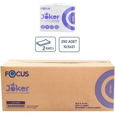 Focus Extra Joker V Katlı Peçete 250'li 30 Paket - 2