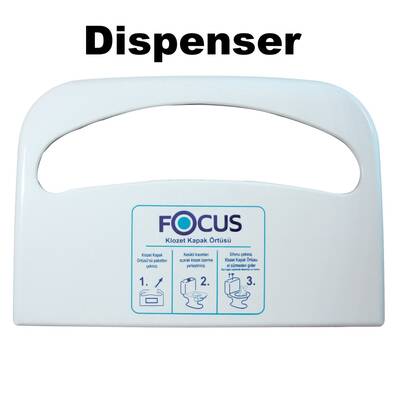Focus Extra Klozet Kapak Örtüsü Dispenseri Beyaz - 1