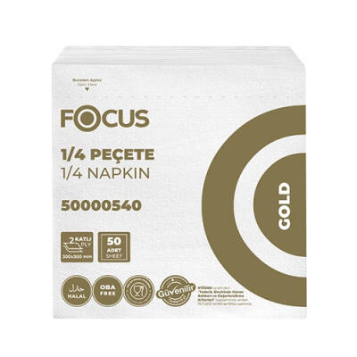 Focus Gold Kağıt Peçete 50'li 24 Adet - 1