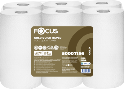 Focus Gold Quick Fotoselli Kağıt Havlu 50 Mt 1x6 - 1