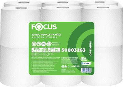 Focus Optimum Jumbo Mini Tuvalet Kağıdı 97 Mt 12'li - 1