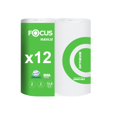 Focus Optimum Kağıt Havlu - Çift Katlı - 90 Yaprak - 24`lü Rulo - 1