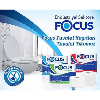 Focus Optimum Tuvalet Kağıdı - Çift Katlı - 150 Yaprak - 48`li Rulo - 3