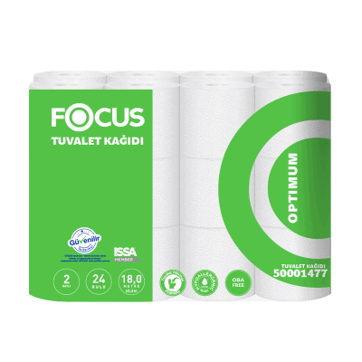 Focus Optimum Tuvalet Kağıdı - Çift Katlı - 24`lü Rulo - 1