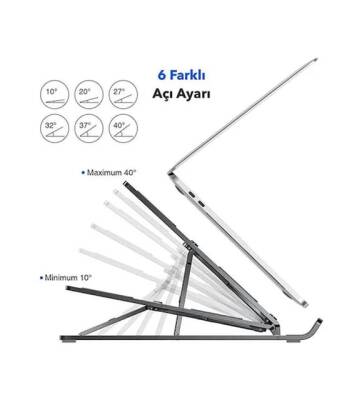 Frisby Katlanabilir Alüminyum Notebook Standı FNC-5110ST - 1