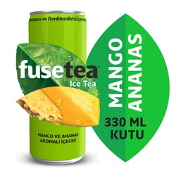 Fuse Tea Mango Ananas Aromalı Soğuk Çay 330 ml 12`li - 2