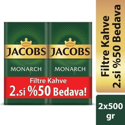 Jacobs Monarch Filtre Kahve 500 Gr Alana 2.Si %50 İndirimli - 1