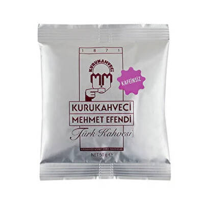 Kurukahveci Mehmet Efendi Türk Kahvesi Kafeinsiz Folyo 50 Gr - 1