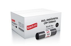 Koroplast Eko End. Çöp Torbası Büyük Siyah 65x80 cm 500`lü - 1