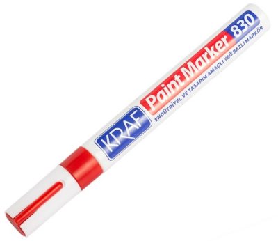 Kraf Paint Markör 830 Kırmızı - 1