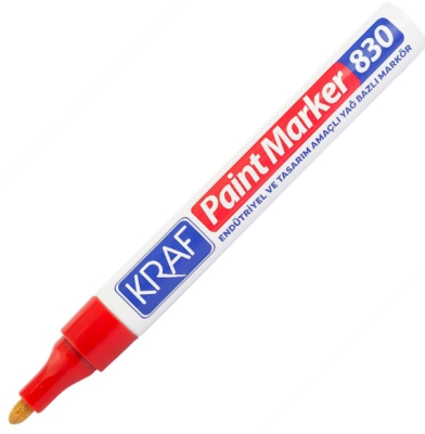 Kraf Paint Markör 830 Kırmızı - 2