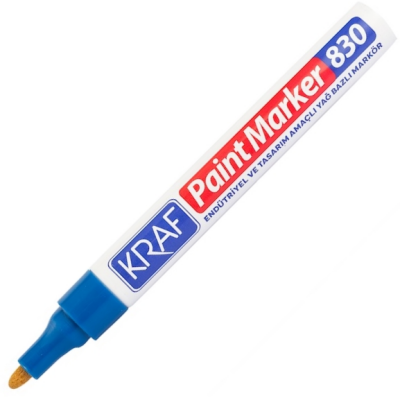 Kraf Paint Markör 830 Mavi - 2