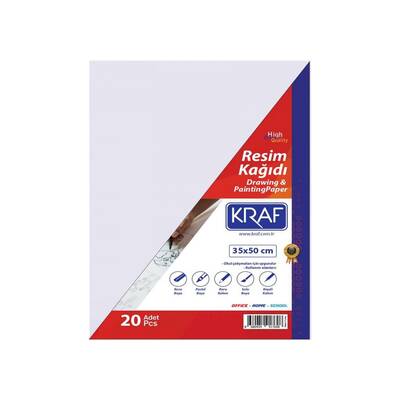 Kraf Resim Kağıdı 35x50 20'li - 1