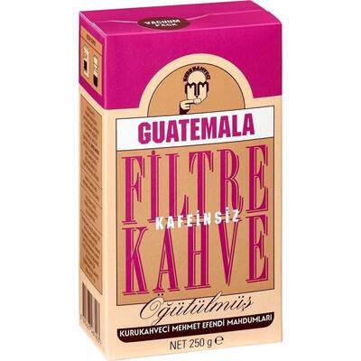 Kurukahveci Mehmet Efendi Guatemala Kafeinsiz Filtre Kahve 250 gr - 1