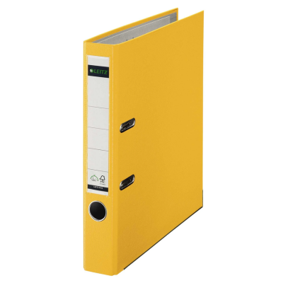 Leitz Plastik Klasör 1015 - Dar - Sarı - 1