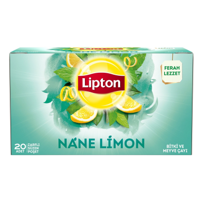 Lipton Bitki Çayı Nane & Limon Bardak Poşet 20`li - 1