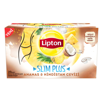 Lipton Slim Plus Hindistan Cevizi 20li - 1