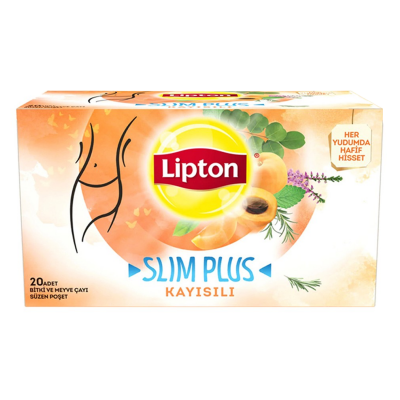 Lipton Slim Plus Kayısılı Bardak Poşet Çay 20`li - 1
