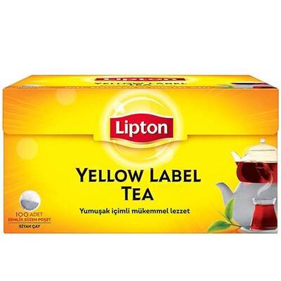 Lipton Yellow Label Demlik Poşet Çay 100`lü - 1
