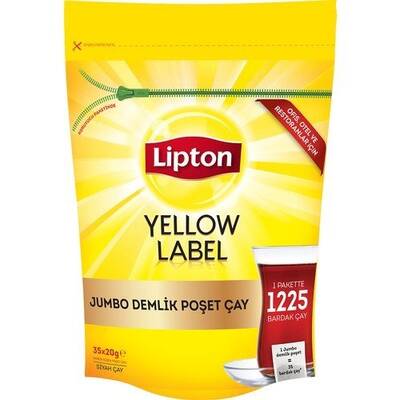 Lipton Yellow Label Jumbo Demlik Poşet Çay 35x20 gr - 1