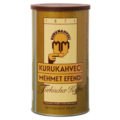 Kurukahveci Mehmet Efendi Teneke Kutu Türk Kahvesi 500 gr - 1