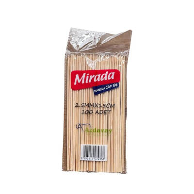 Mirada Bambu Çöp Şiş 15 Cm 100'lü - 1