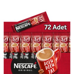 Nescafe 3'ü 1 Arada Hazır Kahve 17,5 Gr 72'li - 1
