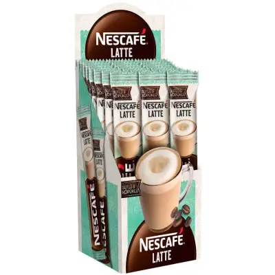 Nescafe Latte Sütlü ve Köpüklü Çözünebilir Kahve Karışımı 14.5 g 24'lü - 1