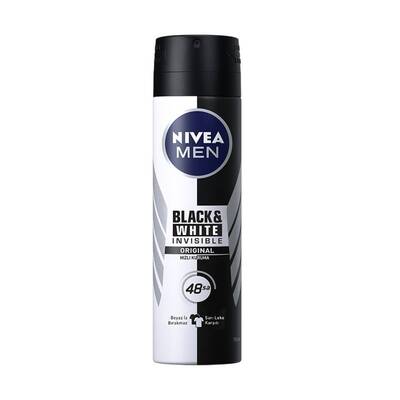 Nivea Men Black White İnvisible Sprey Deodorant 150 ml - 1
