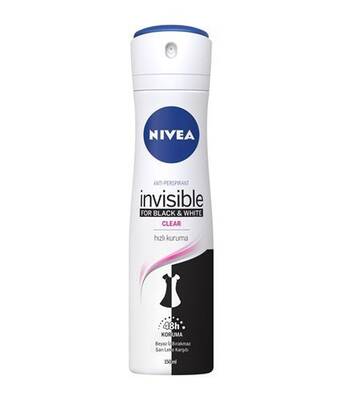 Nivea Women Invisible Black&White Clear Sprey Deodorant 150 ml - 1