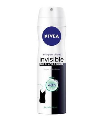 Nivea Women Invisible Black&White Fresh Sprey Deodorant 150 ml - 1